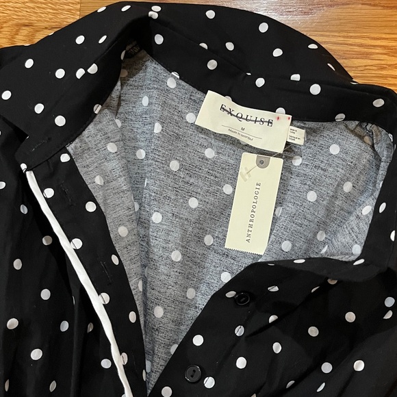 The Tobie Shirt Dress by Exquise Anthropologie Size Large NEW - Picture 5 of 11